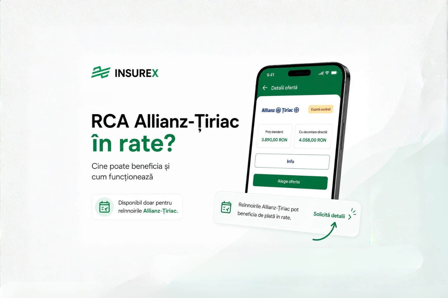 RCA în rate la Allianz-Țiriac?